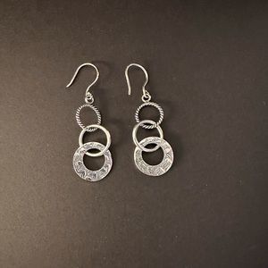 Silpada Sterling Silver Triple Threat Dangle Earrings W1616